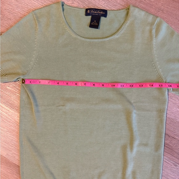 Brooks Brothers Light Green Short Sleeve Top - Picture 5 of 5